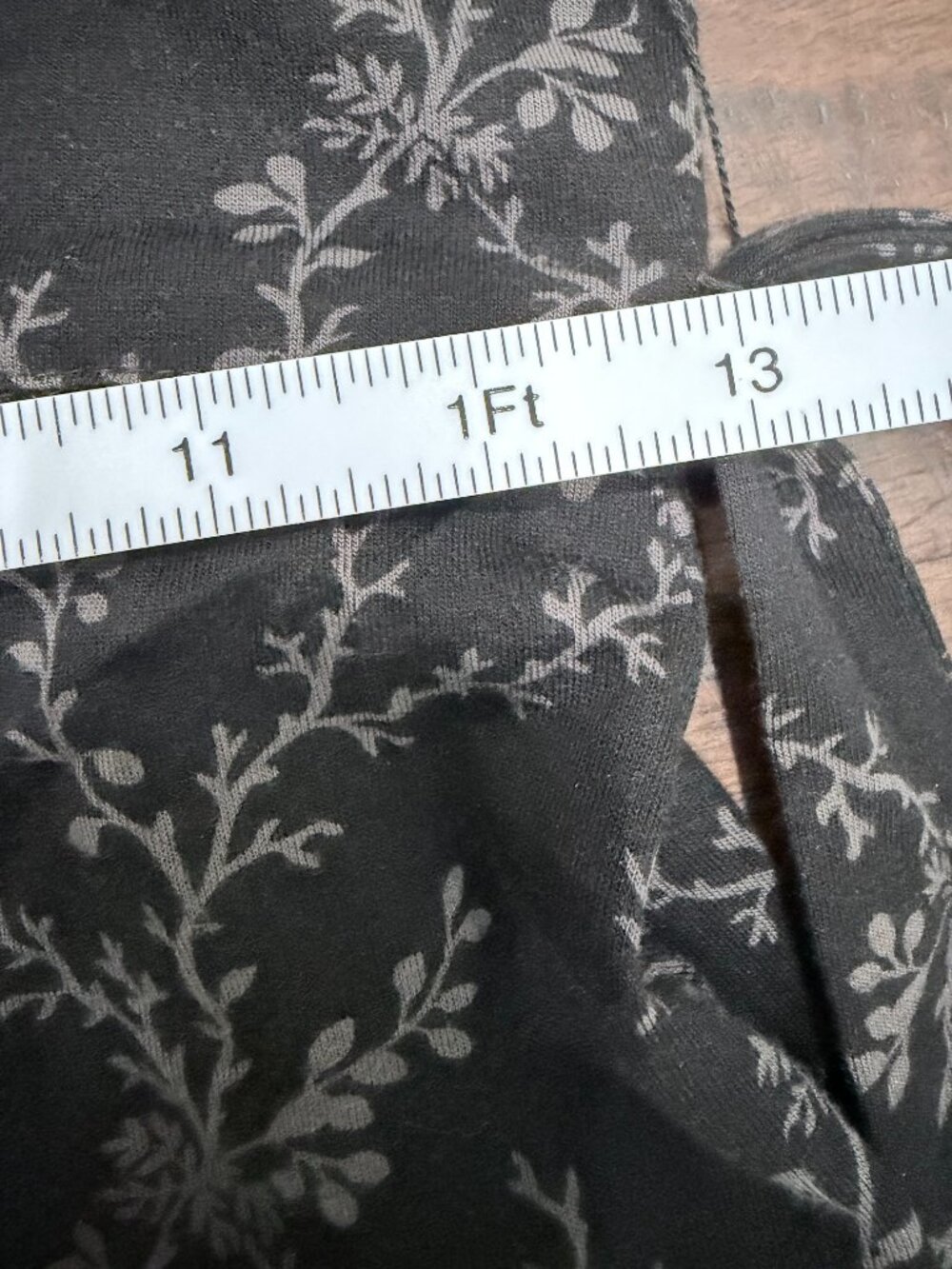 Y2K Eddie Bauer Petite XS Tencel Wool Botanical Wrap Midi Dress Dark Academia - Picture 10 of 14